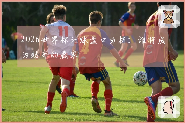 2026世界杯让球盘口分析：谁将成为赔率的赢家